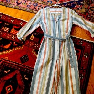Multi-Color striped jumpsuit